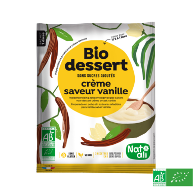 Préparation en poudre pour Crème Vanille - Bio Dessert